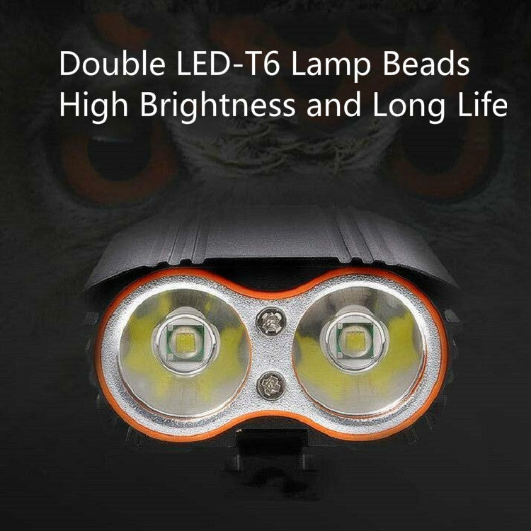 Luce anteriore per bicicletta Ricarica USB T6 Luce per ciclismo Luce per mountain bike impermeabile, Waterproof Bike Light