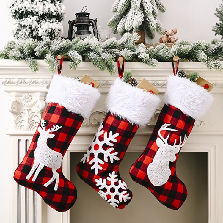 2 pezzi di ornamento di Natale, calza di Natale, sacchetto regalo, ciondolo per albero di Natale