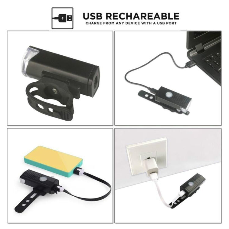Attrezzatura da ciclismo per illuminazione faro di ricarica USB per bicicletta, 2255 Light (White), 2255 Light+Ruby Taillight (White), 2255 Light+928 Red Taillight (White), 2255 Light+928 Red Taillight (Black)