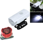 Attrezzatura da ciclismo per illuminazione faro di ricarica USB per bicicletta, 2255 Light (White), 2255 Light+Ruby Taillight (White), 2255 Light+928 Red Taillight (White), 2255 Light+928 Red Taillight (Black)