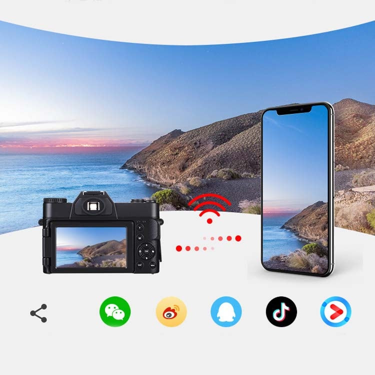 Fotocamera digitale HD con display da 3,0 pollici da 48 milioni di pixel, supporto scheda HDMI / WIFI / TF, CDR9