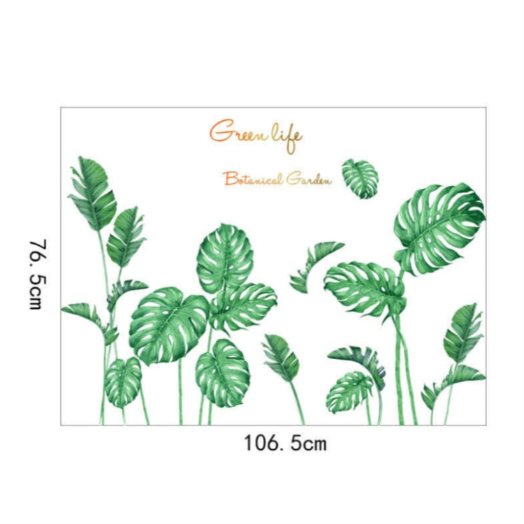 2 adesivi murali autoadesivi per la decorazione della casa con vegetazione verde, Green Vegetation