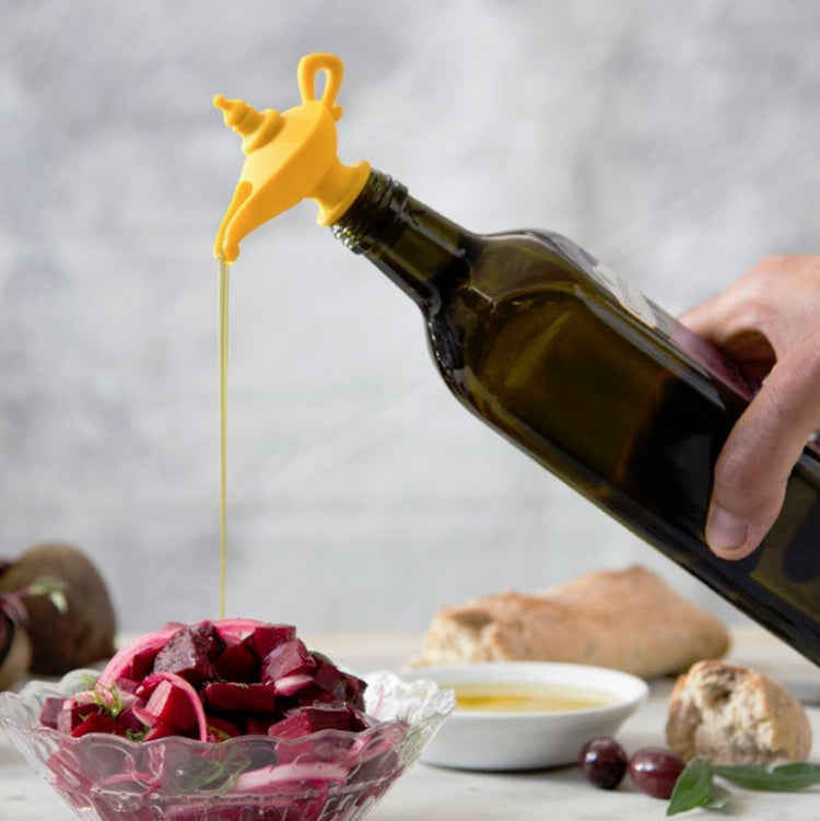 3 pezzi creativi in silicone lampada magica di Aladino versatore per bottiglia di vino rosso chiusura manuale tappo per bottiglia airless, 3 PCS Wine Bottle Stopper