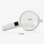 Lente portatile con doppia lente ingrandente 10x e 30x a LED