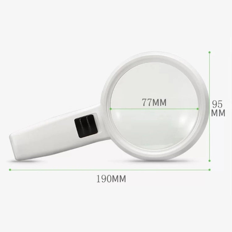 Lente portatile con doppia lente ingrandente 10x e 30x a LED