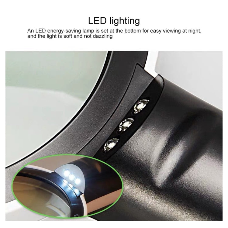 Lente portatile con doppia lente ingrandente 10x e 30x a LED