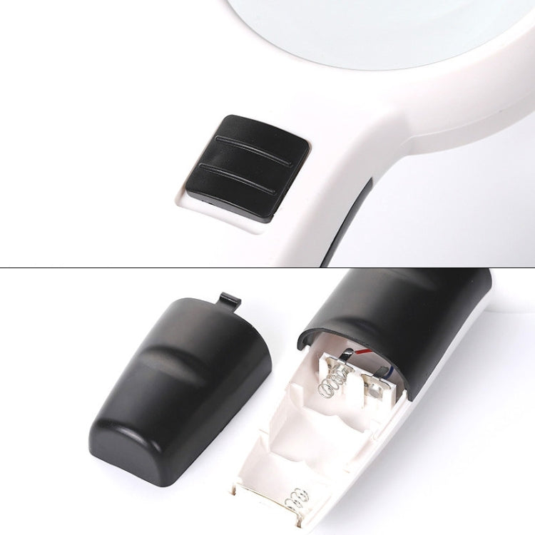 Lente portatile con doppia lente ingrandente 10x e 30x a LED