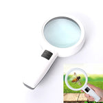 Lente portatile con doppia lente ingrandente 10x e 30x a LED