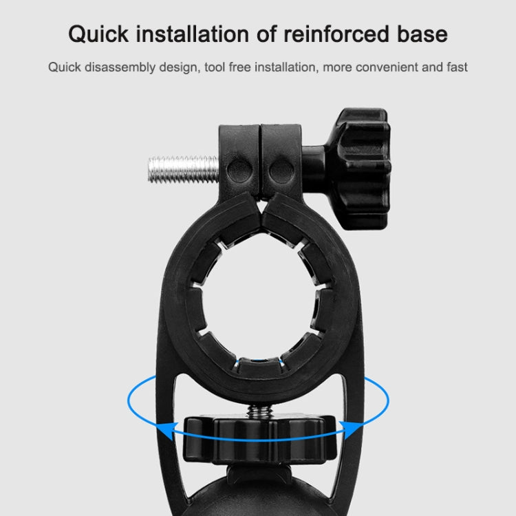 Il supporto per telefono cellulare per bicicletta elettrica può essere ruotato di 360 gradi Supporto per telefono cellulare Staffa di regolazione a quattro vie per moto, Handlebars, Rearview Mirrors