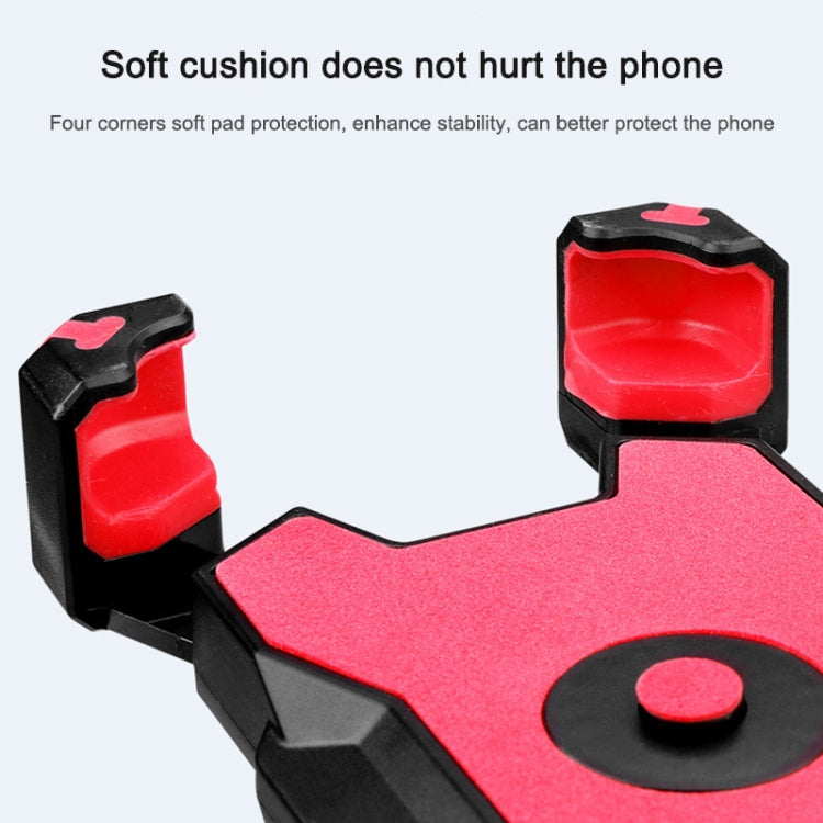 Il supporto per telefono cellulare per bicicletta elettrica può essere ruotato di 360 gradi Supporto per telefono cellulare Staffa di regolazione a quattro vie per moto, Handlebars, Rearview Mirrors