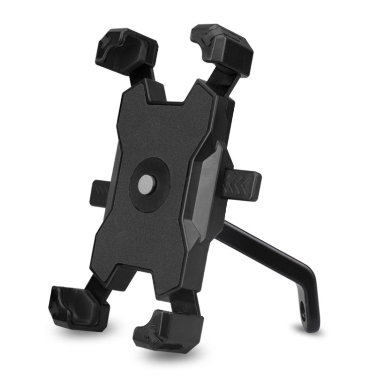 Il supporto per telefono cellulare per bicicletta elettrica può essere ruotato di 360 gradi Supporto per telefono cellulare Staffa di regolazione a quattro vie per moto, Handlebars, Rearview Mirrors