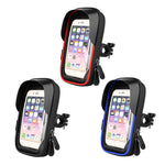 Porta carte per mountain bike Porta cellulare touch screen per moto Veicolo elettrico Supporto per telefono cellulare con staffa di navigazione impermeabile, Handlebars, Rearview Mirrors
