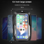 Porta carte per mountain bike Porta cellulare touch screen per moto Veicolo elettrico Supporto per telefono cellulare con staffa di navigazione impermeabile, Handlebars, Rearview Mirrors