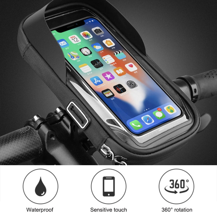 Porta carte per mountain bike Porta cellulare touch screen per moto Veicolo elettrico Supporto per telefono cellulare con staffa di navigazione impermeabile, Handlebars, Rearview Mirrors