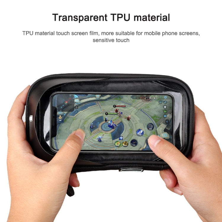 Porta carte per mountain bike Porta cellulare touch screen per moto Veicolo elettrico Supporto per telefono cellulare con staffa di navigazione impermeabile, Handlebars, Rearview Mirrors
