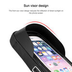 Porta carte per mountain bike Porta cellulare touch screen per moto Veicolo elettrico Supporto per telefono cellulare con staffa di navigazione impermeabile, Handlebars, Rearview Mirrors