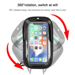 Porta carte per mountain bike Porta cellulare touch screen per moto Veicolo elettrico Supporto per telefono cellulare con staffa di navigazione impermeabile, Handlebars, Rearview Mirrors