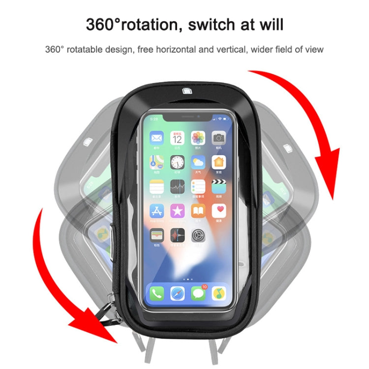 Porta carte per mountain bike Porta cellulare touch screen per moto Veicolo elettrico Supporto per telefono cellulare con staffa di navigazione impermeabile, Handlebars, Rearview Mirrors