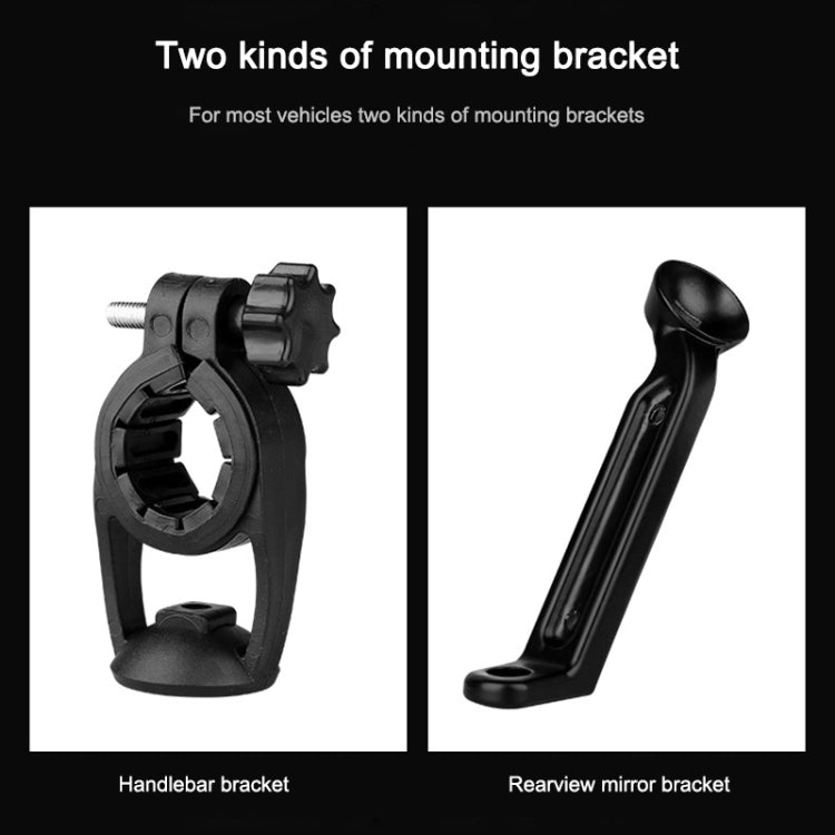Porta carte per mountain bike Porta cellulare touch screen per moto Veicolo elettrico Supporto per telefono cellulare con staffa di navigazione impermeabile, Handlebars, Rearview Mirrors