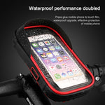 Porta carte per mountain bike Porta cellulare touch screen per moto Veicolo elettrico Supporto per telefono cellulare con staffa di navigazione impermeabile, Handlebars, Rearview Mirrors