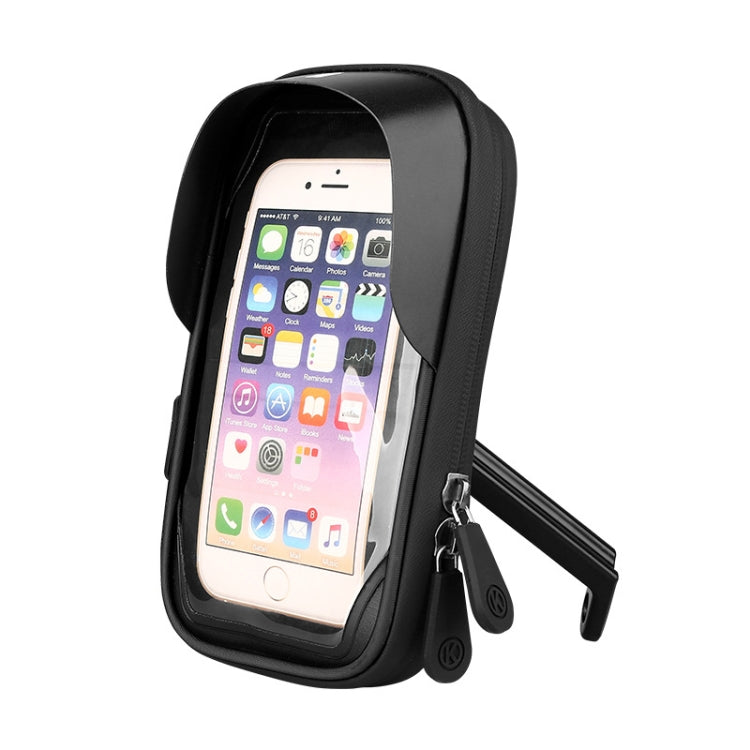 Porta carte per mountain bike Porta cellulare touch screen per moto Veicolo elettrico Supporto per telefono cellulare con staffa di navigazione impermeabile, Handlebars, Rearview Mirrors