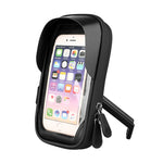 Porta carte per mountain bike Porta cellulare touch screen per moto Veicolo elettrico Supporto per telefono cellulare con staffa di navigazione impermeabile, Handlebars, Rearview Mirrors