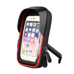 Porta carte per mountain bike Porta cellulare touch screen per moto Veicolo elettrico Supporto per telefono cellulare con staffa di navigazione impermeabile, Handlebars, Rearview Mirrors