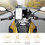 Supporto per telefono cellulare per bicicletta Supporto per telefono cellulare per navigazione per auto elettrica per moto, Handlebars, Rearview Mirrors