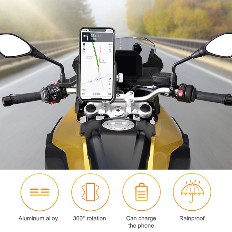 Supporto per telefono cellulare per bicicletta Supporto per telefono cellulare per navigazione per auto elettrica per moto, Handlebars, Rearview Mirrors