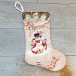 Borsa regalo con decorazione natalizia con ciondolo calze di Natale da 3 pezzi, Old Man Snowman, Snowman, Deer