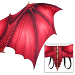 Decorazione per adulti di carnevale di Halloween, ali di drago non tessute, puntelli di ali cosplay, One Size