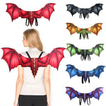 Decorazione per adulti di carnevale di Halloween, ali di drago non tessute, puntelli di ali cosplay, One Size