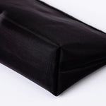 Borsa per cosmetici in rete nera trasparente Borsa per cosmetici da viaggio in tre pezzi di grande capacità, Three-piece Storage Bag
