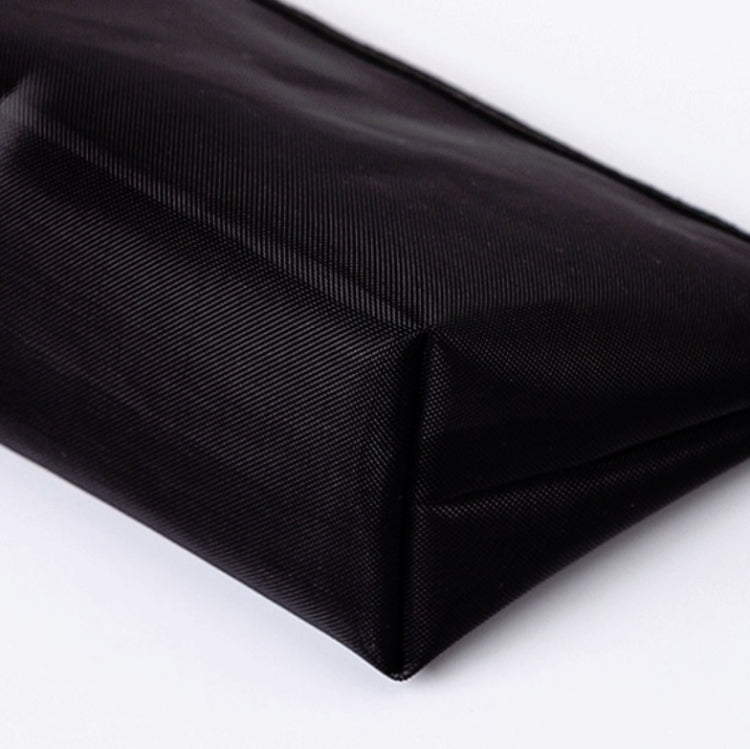 Borsa per cosmetici in rete nera trasparente Borsa per cosmetici da viaggio in tre pezzi di grande capacità, Three-piece Storage Bag