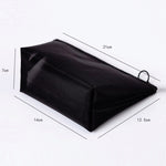 Borsa per cosmetici in rete nera trasparente Borsa per cosmetici da viaggio in tre pezzi di grande capacità, Three-piece Storage Bag