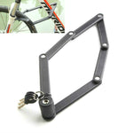 Lucchetto per bicicletta universale a forbice antiidraulica Tonyon Lucchetto per mountain bike pieghevole a quattro sezioni, Tonyon Folding Mountain Bike Lock(Black)