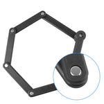 Lucchetto per bicicletta universale a forbice antiidraulica Tonyon Lucchetto per mountain bike pieghevole a quattro sezioni, Tonyon Folding Mountain Bike Lock(Black)