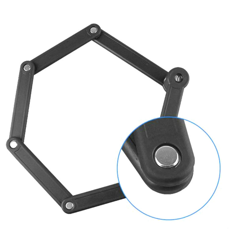 Lucchetto per bicicletta universale a forbice antiidraulica Tonyon Lucchetto per mountain bike pieghevole a quattro sezioni, Tonyon Folding Mountain Bike Lock(Black)