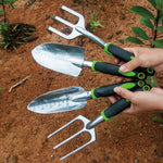 Strumento per l'orto da giardino in lega di alluminio Strumento per il mare, Wide Shovel, Scale Shovel, Three-tooth Shovel, Three-tooth Rake, Weed Puller, 4 PCS / Set, 5 PCS / Set