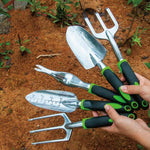 Strumento per l'orto da giardino in lega di alluminio Strumento per il mare, Wide Shovel, Scale Shovel, Three-tooth Shovel, Three-tooth Rake, Weed Puller, 4 PCS / Set, 5 PCS / Set
