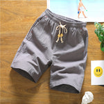 Pantaloncini a cinque punti casual in lino di cotone sciolto, M, XL, XXL, XXXXL, XXXXXL, L