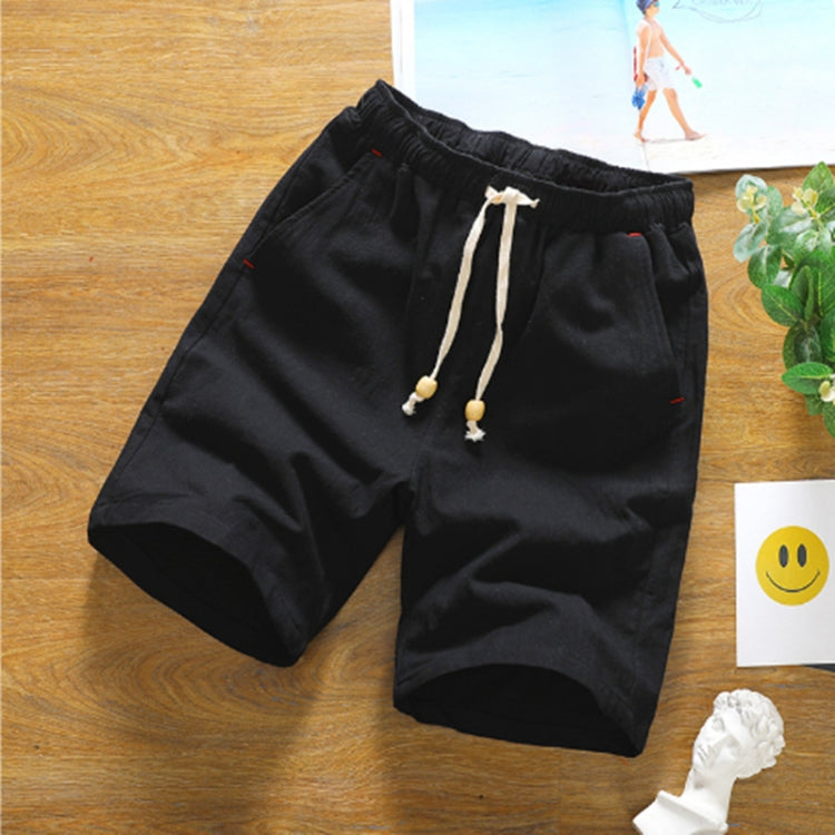 Pantaloncini a cinque punti casual in lino di cotone sciolto, M, XL, XXL, XXXXL, XXXXXL, L