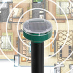 Repellente per topi solare, 2 pezzi, Repellente per serpenti, Repellente per topi, LED a ultrasuoni, Fattoria di riso, Repellente per topi, Solar Mouse Repeller (Round ), Solar Mouse Repeller (Square)