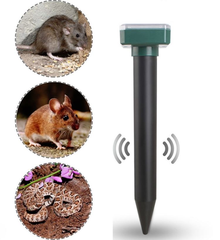 Repellente per topi solare, 2 pezzi, Repellente per serpenti, Repellente per topi, LED a ultrasuoni, Fattoria di riso, Repellente per topi, Solar Mouse Repeller (Round ), Solar Mouse Repeller (Square)