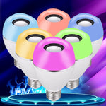Lampadina musicale a LED E27 Luce sveglia con telecomando colorato intelligente, APP Multi-link Music Light, APP+Remote Control