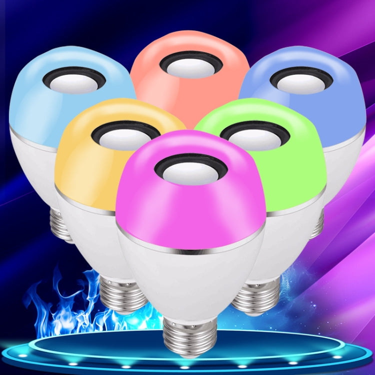 Lampadina musicale a LED E27 Luce sveglia con telecomando colorato intelligente, APP Multi-link Music Light, APP+Remote Control