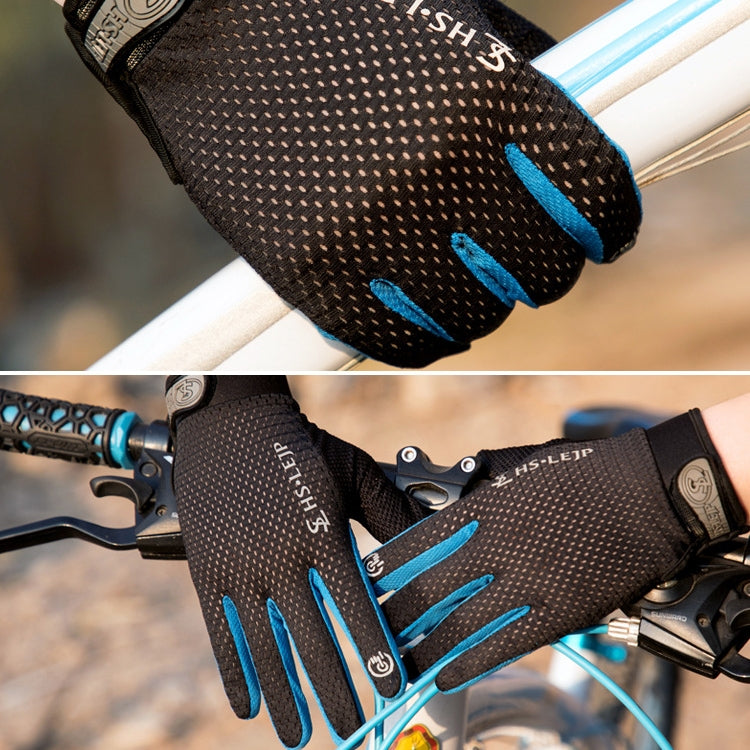 HSLEJP Guanti da ciclismo antiscivolo traspiranti con touch screen per sport all'aria aperta, M, L