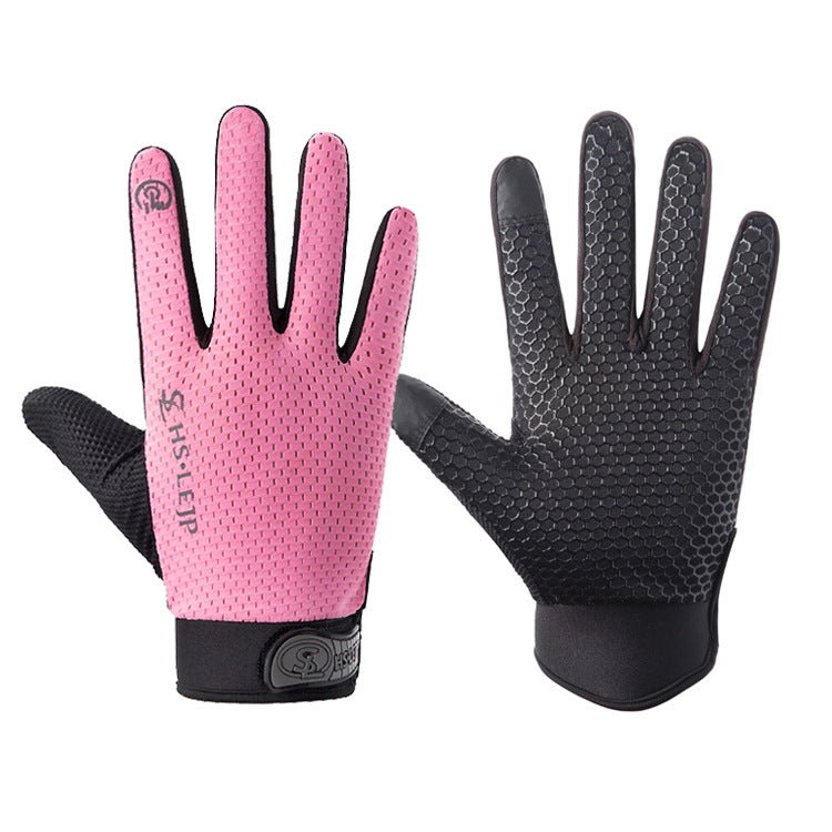 HSLEJP Guanti da ciclismo antiscivolo traspiranti con touch screen per sport all'aria aperta, M, L