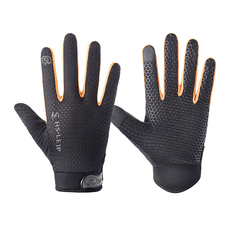 HSLEJP Guanti da ciclismo antiscivolo traspiranti con touch screen per sport all'aria aperta, M, L