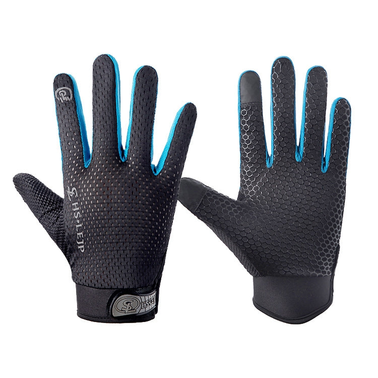 HSLEJP Guanti da ciclismo antiscivolo traspiranti con touch screen per sport all'aria aperta, M, L